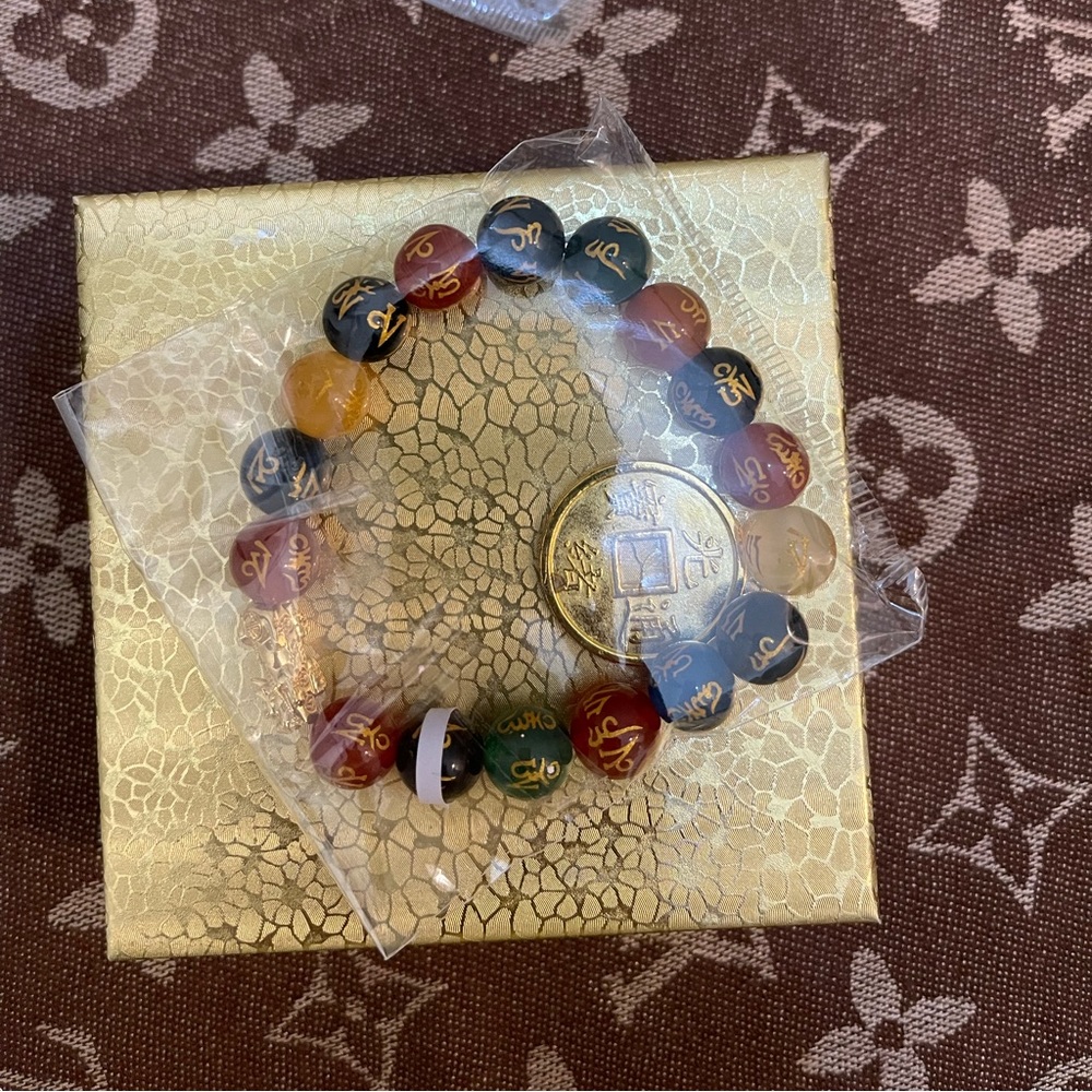 Multi Color Chakra Charm Bracelet